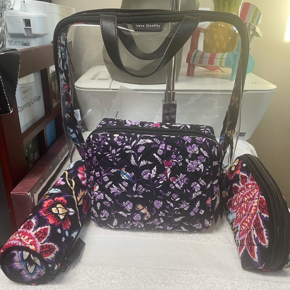 Vera Bradley 4 Pc Travelers NWOT